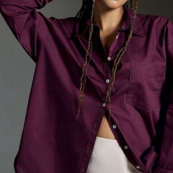 Anthropologie Maeve The Bennet Buttondown Tunic - Picture 1 of 4